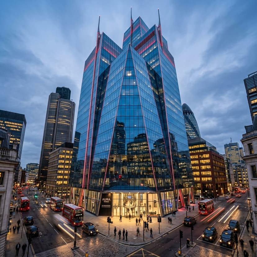 London Financial District Skyscraper